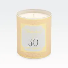 Sveča dišeča, Vanilla Cream, za 30 let, "FABULOUS AT 30", v darilni embalaži, 9.5cm