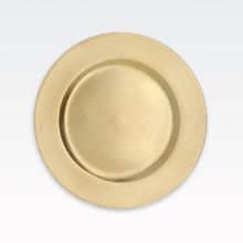 Krožnik dekorativen, zlati, PVC, 33cm