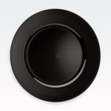 Krožnik dekorativen, črni, PVC, 33cm