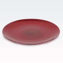 Krožnik dekorativen, rdeči, PVC, 47cm