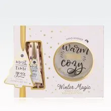 Darilni set WINTER MAGIC, za nego rok, (60ml krema za roke in nohte, grelnik rok), z vonjem Vanilla & Musk, v darilni embalaži