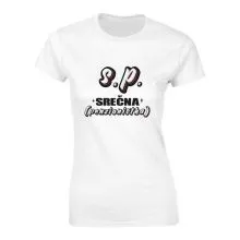 Majica ženska (telirana)- S.p. srečna (penzionistka) XL-bela