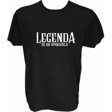 Majica-Legenda se bo upokojila XL- črna