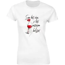 Majica ženska (telirana)-Sem kot vino, z leti postajam boljša! M-bela