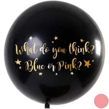 Balon za razkritje spola iz latexa, roza konfeti, 90cm