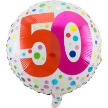 Balon napihljiv, za helij, okrogel s pikami, 50, 45cm