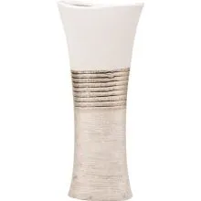 Dekorativna vaza srebrno bela, 42cm