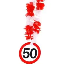 Party ogrlica, prometni znak 50, 14cmx55cm