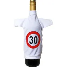 Mini majčka, oblačilo za steklenico, prometni znak 30, 20x12cm