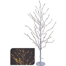Božično drevo z led lučkami, za notranjo in zunanjo uporabo, 112 LED, 90cm, belo
