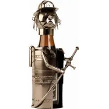 Stojalo za pivsko steklenico (0,33l) gasilec, kovina, 27 cm