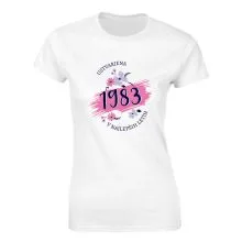Majica ženska (telirana)- Ustvarjena 1983 v najlepših letih L-bela