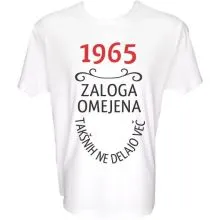 Majica-1965, zaloga omejena, takšnih ne delajo več XXL-bela