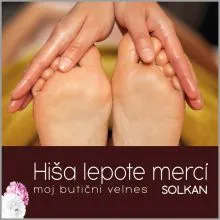 Indijska masaža stopal za 1 osebo, Hiša lepote Merci, Solkan (Vrednostni bon, izvajalec storitev: POLONA VEGELJ S.P.)