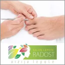 Medicinska pedikura za eno osebo, Salon lepote Radost, Slovenska Bistrica (Vrednostni bon, izvajalec storitev: IZZA  D.O.O.)