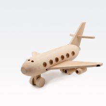 Letalo, dekorativno, leseno, 25x26x13cm