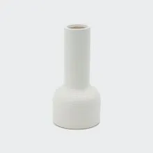 Vaza keramična bela,11.4x23cm