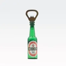 Odpirač za steklenice, magnet, pivska steklenica, PVC, 13.5x2.5cm,s ort.