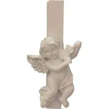 Angel na sponki, belo srebrn,  5 cm