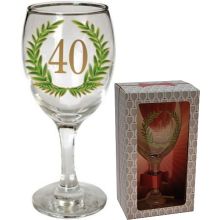 Kozarec za vino 40 let z vencem