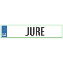 Registrska tablica - JURE, 47x11cm