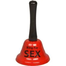 Zvonec "pozvoni za sex" - rdeč, 13cm