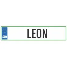 Registrska tablica - LEON, 47x11cm