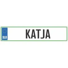 Registrska tablica - KATJA, 47x11cm