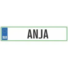 Registrska tablica - ANJA, 47x11cm