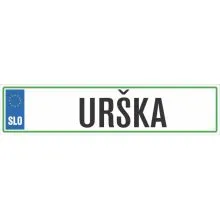 Registrska tablica - URŠKA, 47x11cm