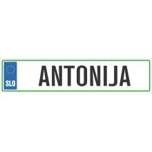 Registrska tablica - ANTONIJA, 47x11cm