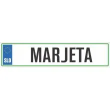 Registrska tablica - MARJETA, 47x11cm