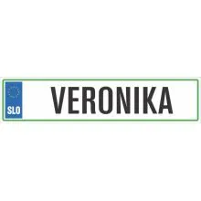 Registrska tablica - VERONIKA, 47x11cm