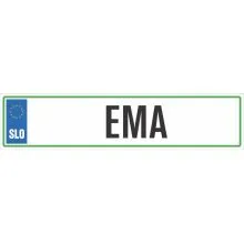 Registrska tablica - EMA, 47x11cm