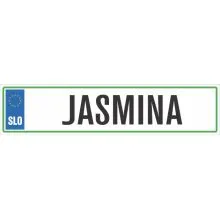 Registrska tablica - JASMINA, 47x11cm