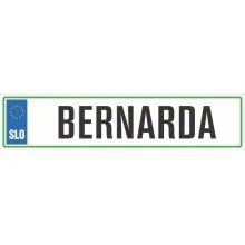 Registrska tablica - BERNARDA, 47x11cm