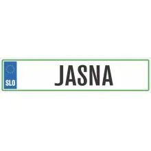 Registrska tablica - JASNA, 47x11cm