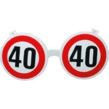 Očala dekorativna ,prometni znak 40 z UV zaščito
