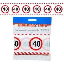 Trak iz pvc za označevanje - prometni znak 40, 15m