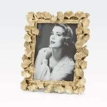 Okvir za sliko, zlat - listi ginka, umetna masa, 23x18cm