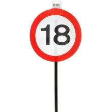 Prometni znak 18 na palici, fi 26 cm