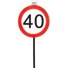 Prometni znak 40 na palici, fi 26 cm