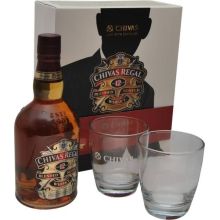 Whisky Chivas Regal 12, 0.7l v embalaži + 2 kozarca
