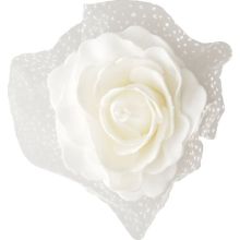 Vrtnica dekorativna bela iz pene, velika