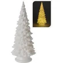 Božična dekoracija - smreka - svetleče led lučke, 20cm
