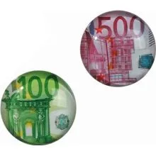 Magnet, motiv Evro, steklen, 3.5cm, sort.