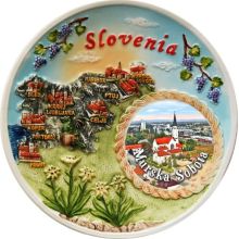 Slovenija - MS, Krožnik dekorativen, 15cm