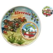 Slovenija - LJ, Krožnik dekorativen, 15cm