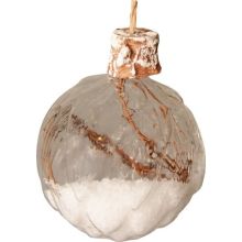 Božična krogla, zimska idila, steklena, za obesiti, 8cm