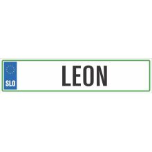 Registrska tablica - LEON, 47x11cm